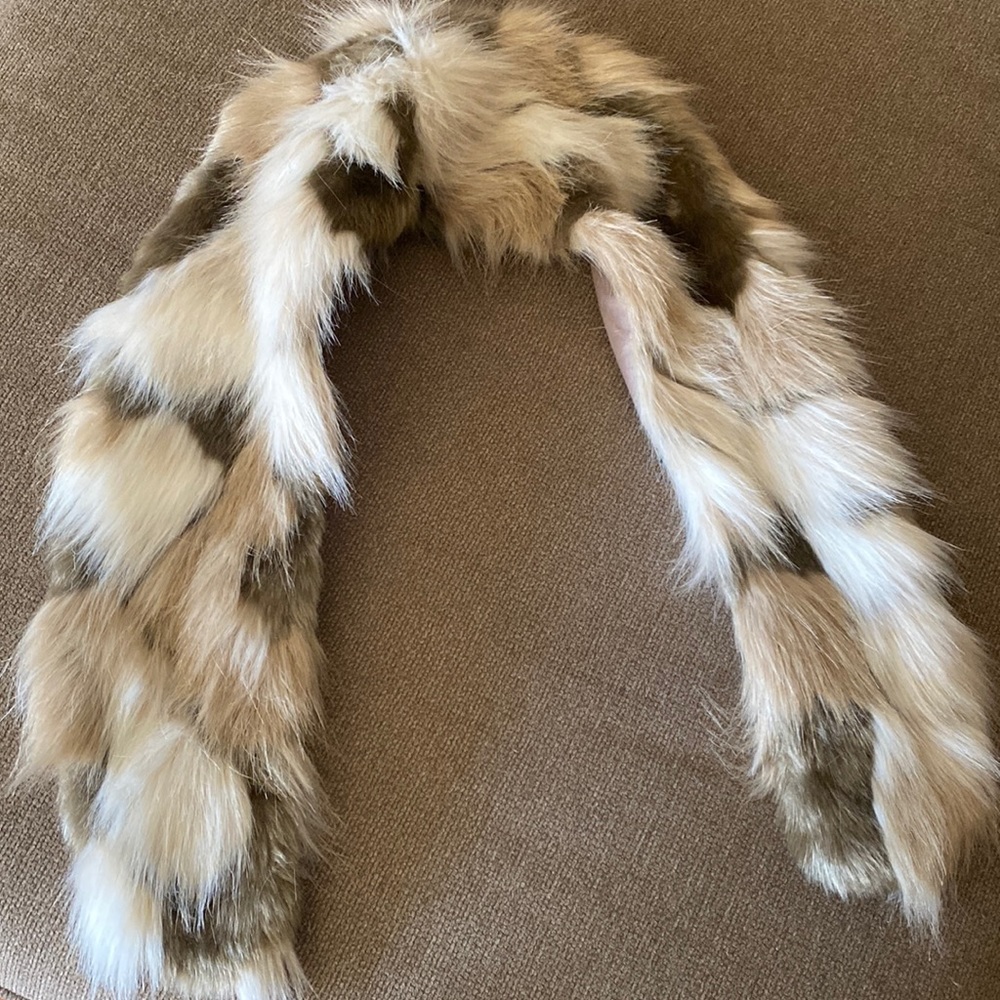 Faux Fur Shawl / Scarf / Wrap